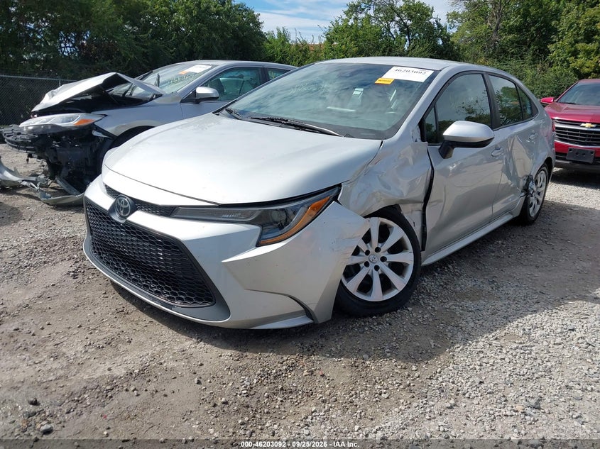 Vin: 5yfepmae2np288278, lot: 46703004, toyota corolla le 20222
