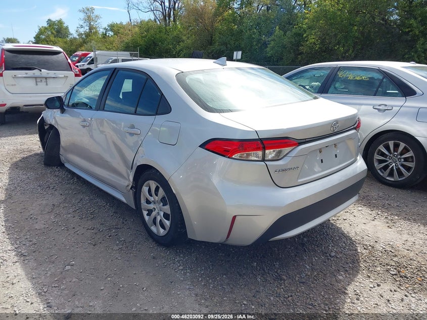 Vin: 5yfepmae2np288278, lot: 46703004, toyota corolla le 20223
