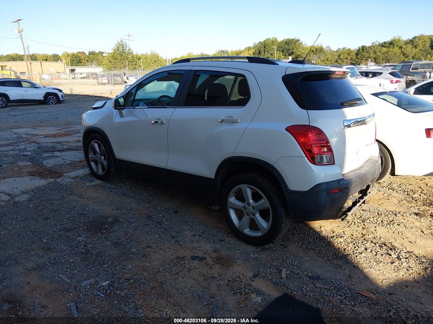 Vin: kl7cjnsb1fb170657, lot: 46703018, chevrolet trax ltz 20153