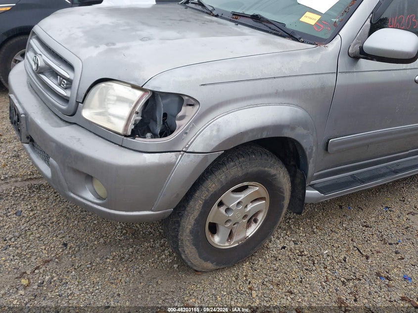 TOYOTA SEQUOIA 2002 VIN 5TDZT34A32S124590