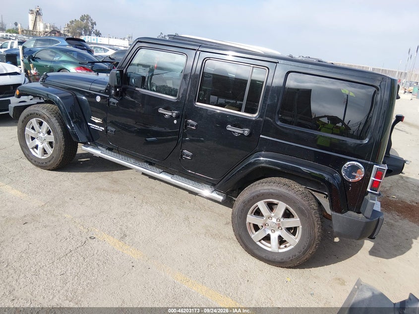 Vin: 1c4hjweg9dl592687, lot: 46703085, jeep wrangler unlimited sahara 20133
