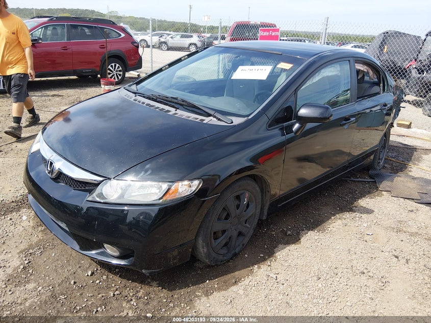 Vin: 19xfa1f55ae078458, lot: 46703105, honda civic lx 20102