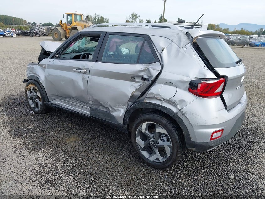 Vin: kmhrc8a31tu480726, lot: 46703115, hyundai venue sel 20263