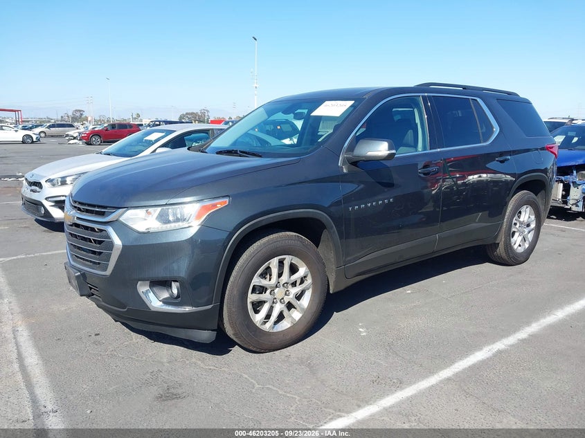 Vin: 1gnergkw7mj143816, lot: 46703117, chevrolet traverse fwd lt cloth 20212