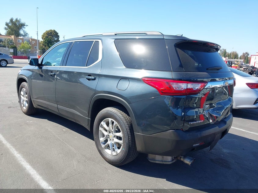 Vin: 1gnergkw7mj143816, lot: 46703117, chevrolet traverse fwd lt cloth 20213