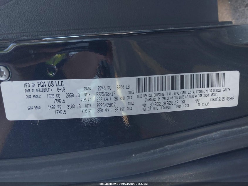 2019 DODGE GRAND CARAVAN GT · Фото 9