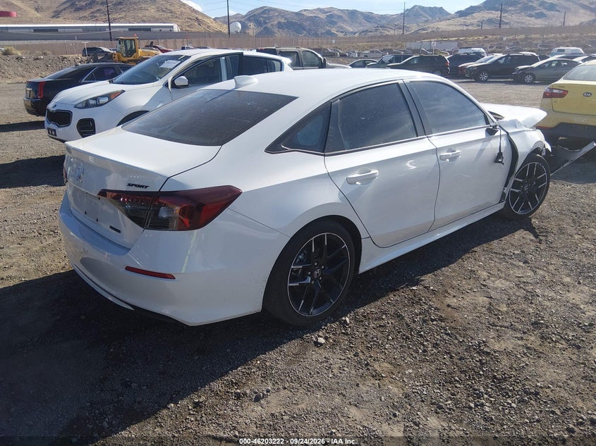 Vin: 2hgfe4f87th318389, lot: 46703134, honda civic hybrid sport/sport touring 20264