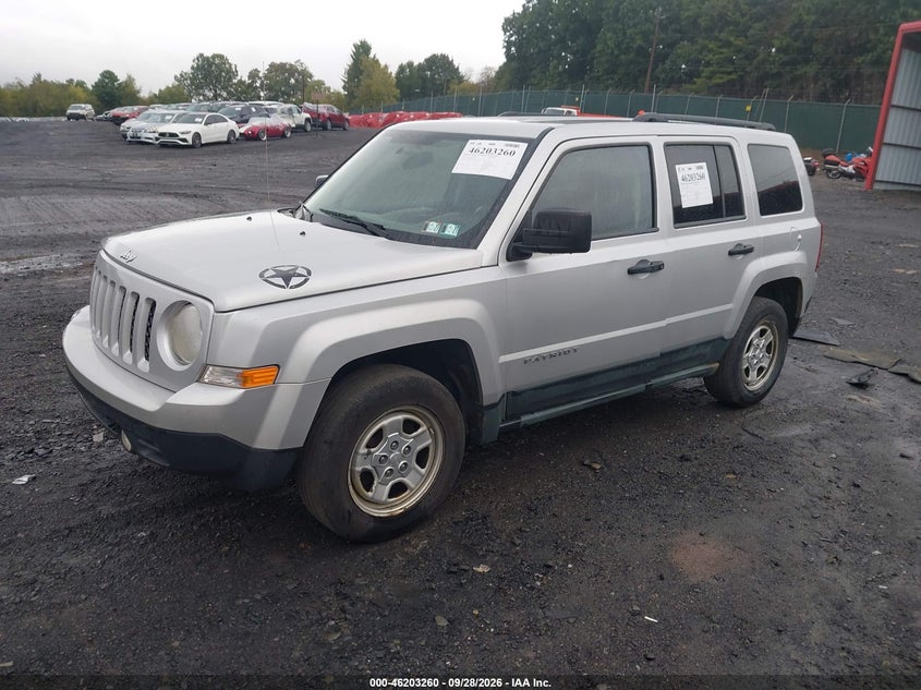 Vin: 1j4nf1gb8bd278202, lot: 46703172, jeep patriot sport 20112