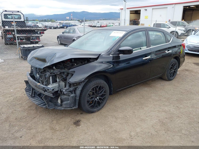 Vin: 3n1ab7ap1hy299263, lot: 46703177, nissan sentra sv 20172