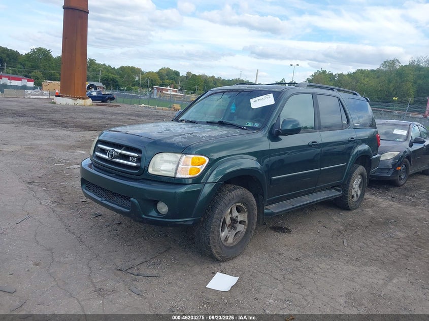 TOYOTA SEQUOIA 2002 VIN 5TDBT48A82S079289
