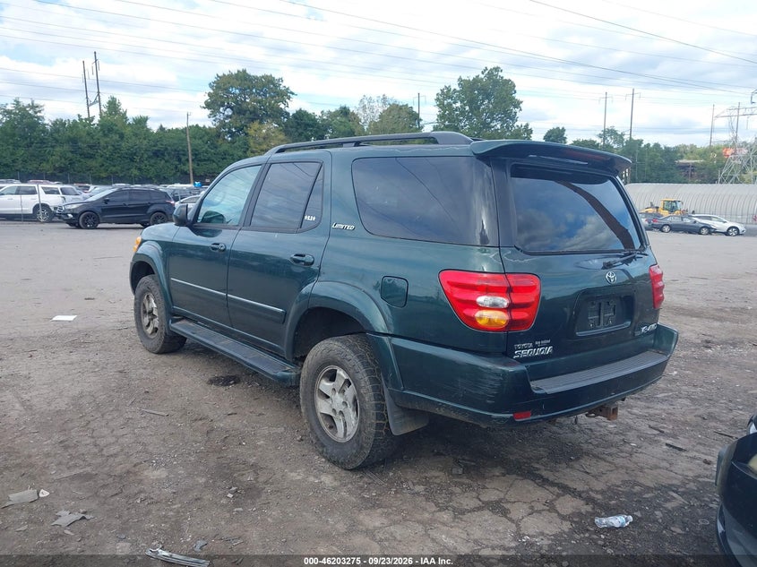 TOYOTA SEQUOIA 2002 VIN 5TDBT48A82S079289