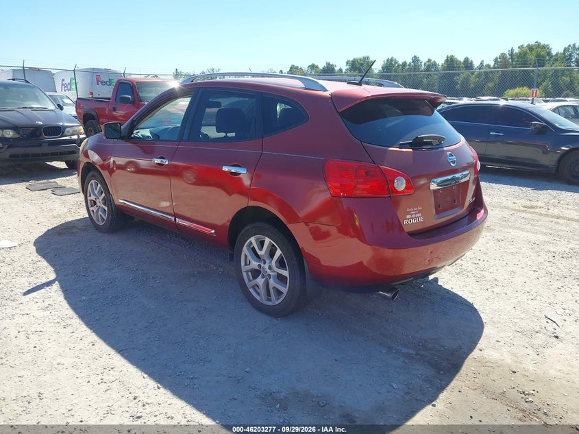 Vin: jn8as5mv5cw411708, lot: 46703189, nissan rogue sl 20123