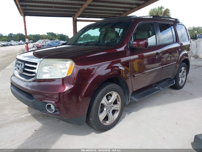 Vin: 5fnyf3h58cb015841, lot: 46703231, honda pilot ex-l 20122