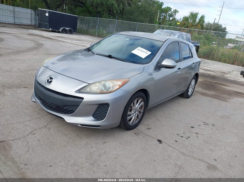Vin: jm1bl1l78d1743052, lot: 46703247, mazda mazda3 i touring 20132
