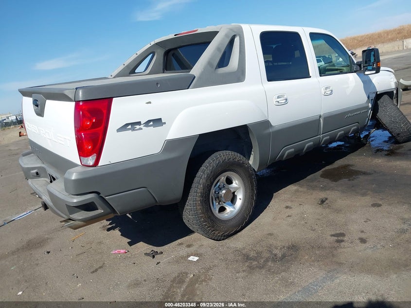 CHEVROLET AVALANCHE 2500 2002 VIN 3GNGK23G12G175635