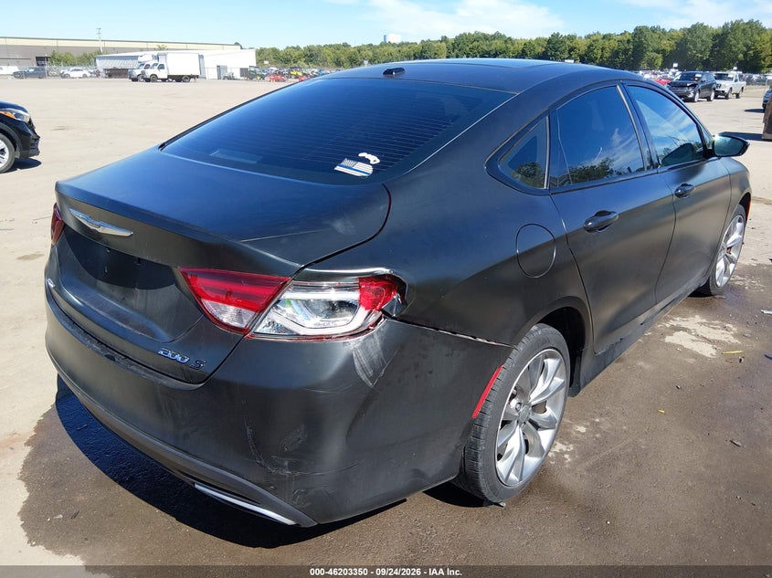 Vin: 1c3cccdg5fn544006, lot: 46703262, chrysler 200 s 20154
