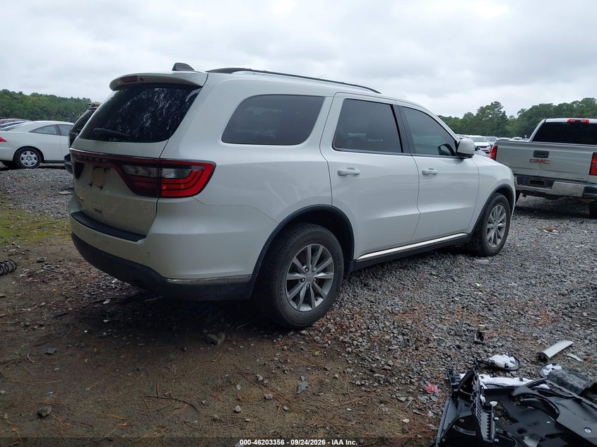Vin: 1c4rdhag4jc371409, lot: 46703268, dodge durango sxt rwd 20184