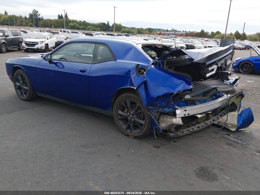 Vin: 2c3cdzgg0mh607532, lot: 46703282, dodge challenger sxt awd 20213