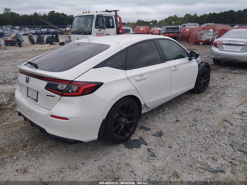 Vin: 19xfl2h8xte002972, lot: 46703287, honda civic sport 20264