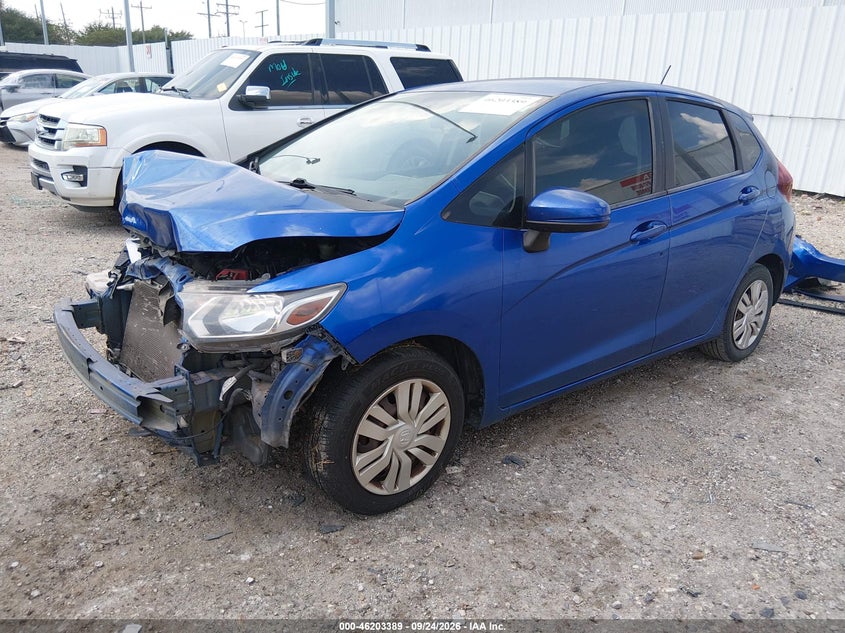 Vin: 3hggk5h54fm767783, lot: 46703301, honda fit lx 20152