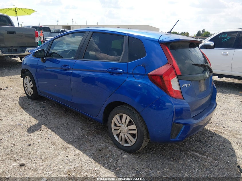 Vin: 3hggk5h54fm767783, lot: 46703301, honda fit lx 20153