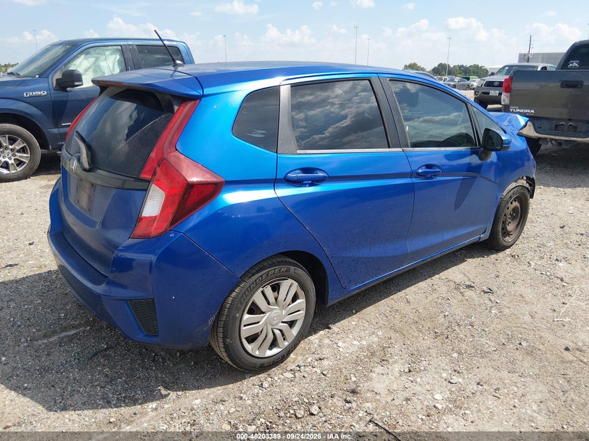 Vin: 3hggk5h54fm767783, lot: 46703301, honda fit lx 20154