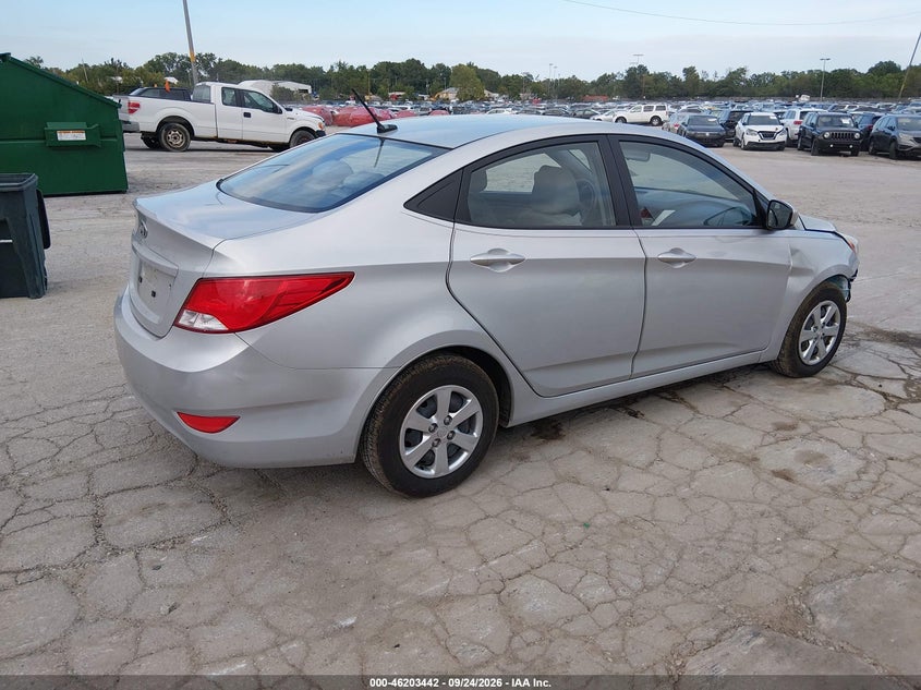 Vin: kmhct4ae3fu901320, lot: 46703354, hyundai accent gls 20154