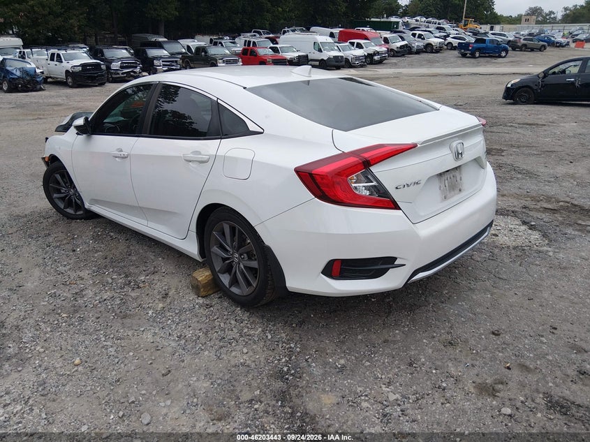 Vin: 19xfc1f70le009756, lot: 46703355, honda civic ex-l 20203