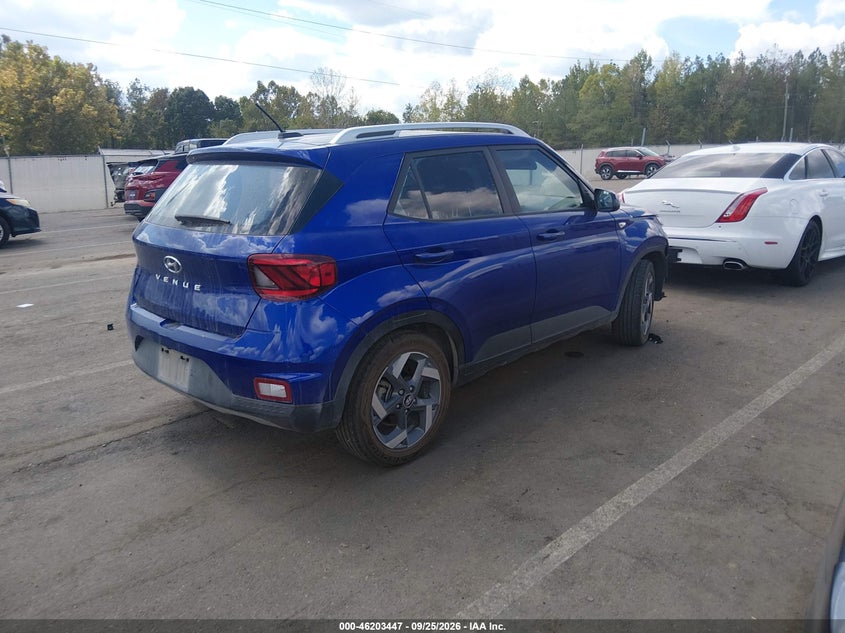 Vin: kmhrc8a32su377636, lot: 46703358, hyundai venue sel 20254