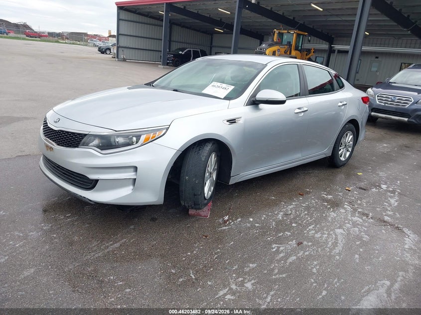 Vin: 5xxgt4l30jg200315, lot: 46703394, kia optima lx 20182