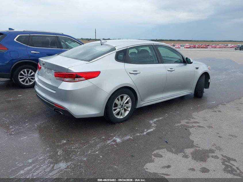 Vin: 5xxgt4l30jg200315, lot: 46703394, kia optima lx 20184