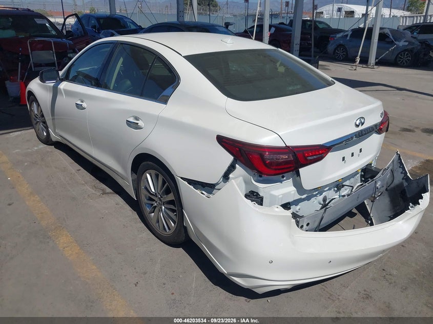 Vin: jn1ev7bp1rm601047, lot: 46703446, infiniti q50 luxe 20243