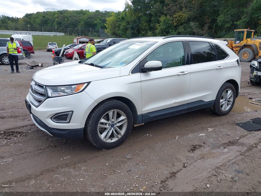 Vin: 2fmtk4j95fbb49955, lot: 46703457, ford edge sel 20152