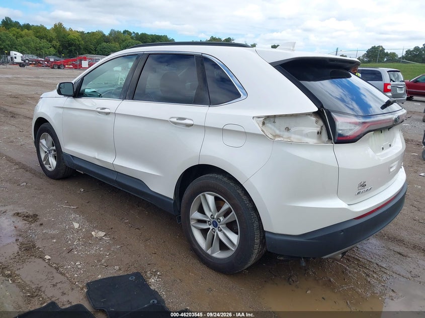 Vin: 2fmtk4j95fbb49955, lot: 46703457, ford edge sel 20153