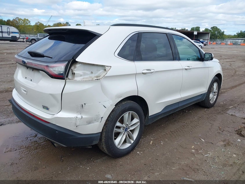 Vin: 2fmtk4j95fbb49955, lot: 46703457, ford edge sel 20154