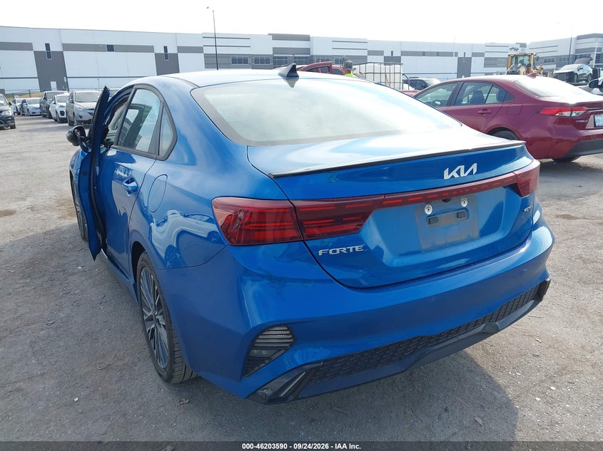 Vin: 3kpf54ad5pe612961, lot: 46703502, kia fuerte gt-line 20233