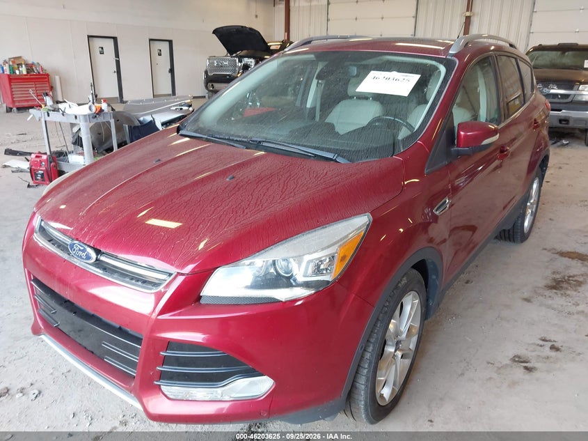 Vin: 1fmcu0jx1euc58729, lot: 46703537, ford escape titanium 20142