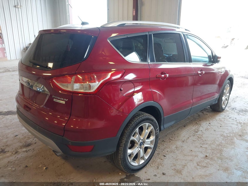 Vin: 1fmcu0jx1euc58729, lot: 46703537, ford escape titanium 20144