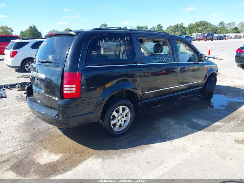 Vin: 2a4rr5d15ar310109, lot: 46703560, chrysler town & country touring 20104