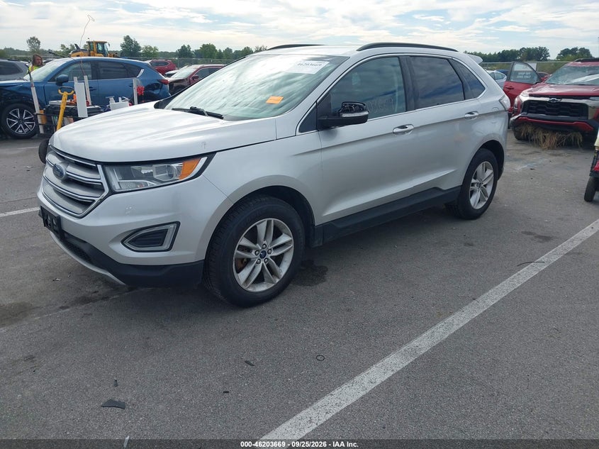 Vin: 2fmtk4j87fbb20108, lot: 46703581, ford edge sel 20152