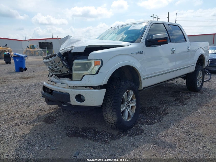 Vin: 1ftfw1ef4dfb88276, lot: 46703585, ford f-150 platinum 20132