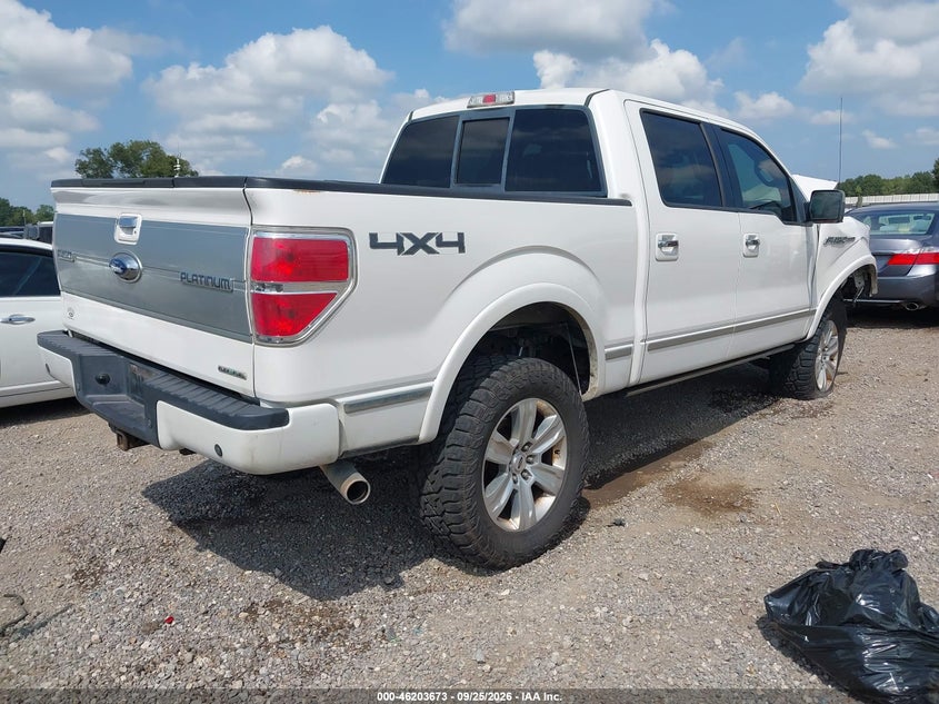 Vin: 1ftfw1ef4dfb88276, lot: 46703585, ford f-150 platinum 20134