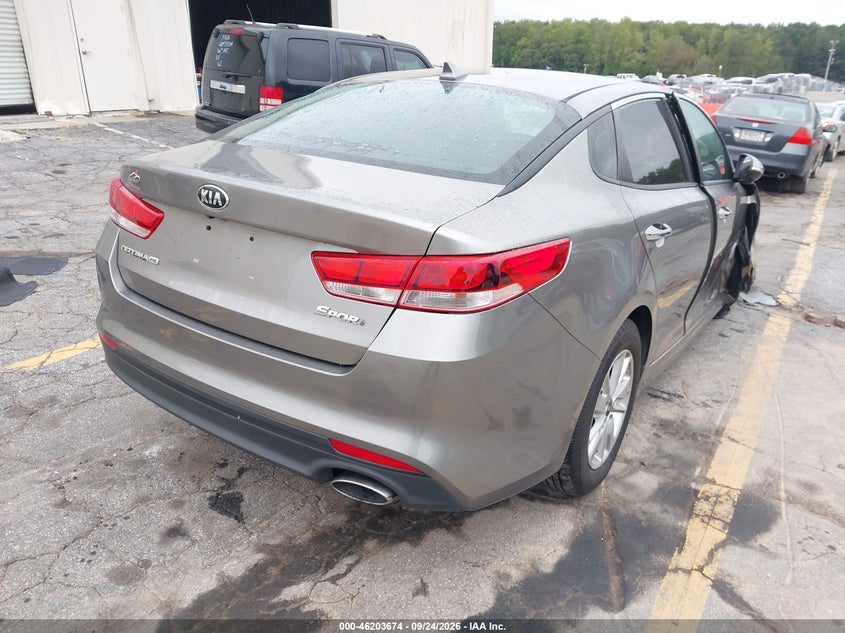 Vin: 5xxgt4l36hg134086, lot: 46703586, kia optima lx 20174