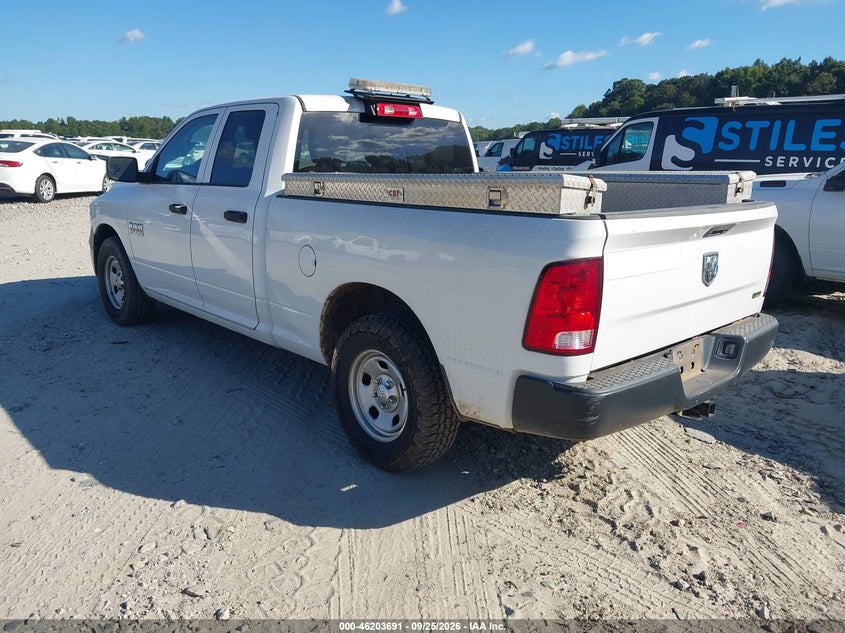 Vin: 1c6rr6fg4js229587, lot: 46703603, ram 1500 tradesman  4x2 6'4 box 20183