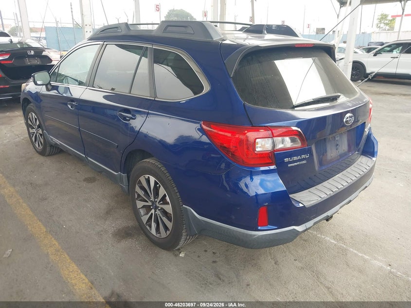 Vin: 4s4bsenc8g3358308, lot: 46703608, subaru outback 3.6r limited 20163