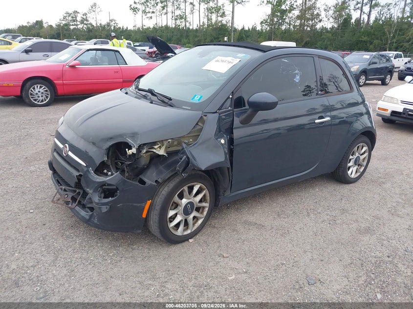 Vin: 3c3cfflr9ht618901, lot: 46703617, fiat 500c pop 20172