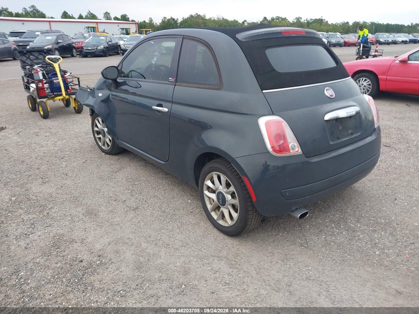 Vin: 3c3cfflr9ht618901, lot: 46703617, fiat 500c pop 20173