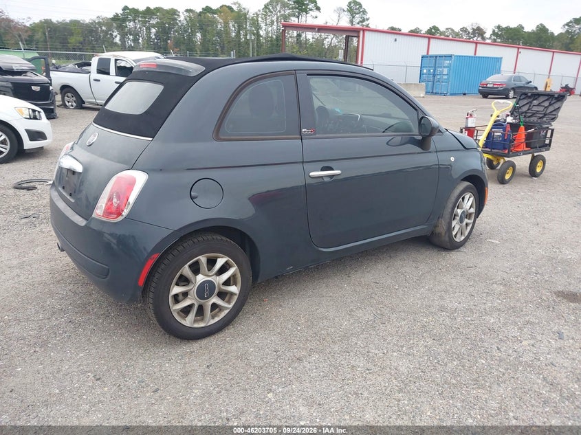 Vin: 3c3cfflr9ht618901, lot: 46703617, fiat 500c pop 20174