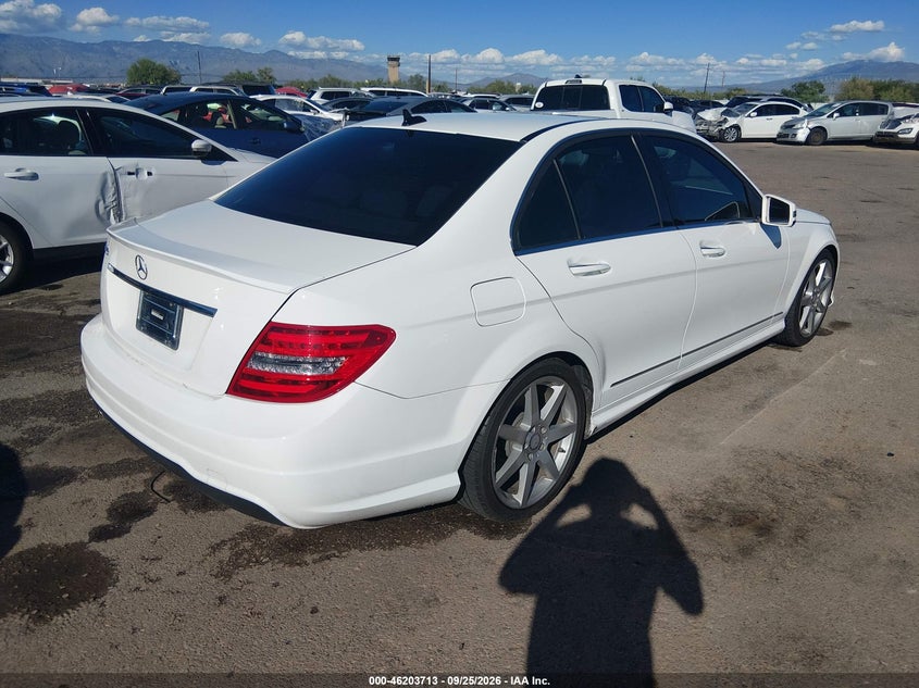 Vin: wddgf4hb0da789850, lot: 46703625, mercedes-benz c-class c 250 sport 20134