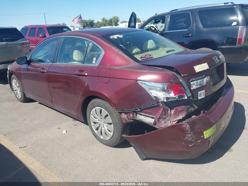 Vin: 1hgcp2f33aa108812, lot: 46703626, honda accord 2.4 lx 20103